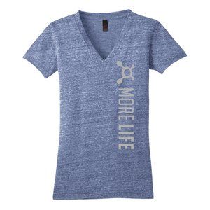 Orange Theory Tri Blend V-Neck Heather Navy